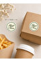 Bon Appetit Matte Sticker 4 cm Round Food Packaging Label 24 Pieces - 4