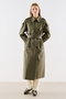 North Design Double-Breasted Trench Coat Khaki - 4