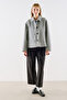 Premium Flat-Collar Coat Gray - 5