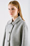Premium Flat-Collar Coat Gray - 2