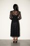 Black Button Detailed Midi Dress - 4