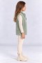 Girl's Plush Vest with Floral Accessories, Zippered, Pocketless, Soft and Warm Vest Ak4121 - 4