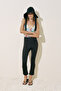 Flare Paça Tesettür Swimwear Pants Black - 2