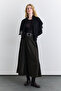 Buy Detailled Wide Skirt Khaki - 2
