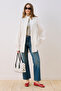 Dina Pile Detail Jacket Ecru - 2
