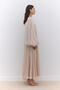 WIDE SLEEVE DETAIL DRESS BEIGE - 4