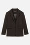Classic cut blazer jacket bitter brown - 2