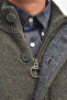 Patch Zip Through Hırka GN73 Seaweed - 6