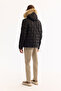 Men's Black Removable Hooded Fur Jacket 100% Goose down Water Repellent Windproof -10 Degree Resistant - 4