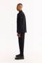 Men's Black Classic Collar Cotton Comfort Fit Shirt Jacket A52Y2092 - 3