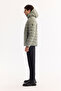 Men's Nile Green Hooded Water Repellent Windproof -5 Degree Resistant Regular Fit Puffer Coat A52 - 3