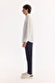 Men's White Classic Collar Quick Dry Non-Iron Technical Fabric Slim Fit Shirt A52Y2122 - 3