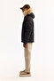 Men's Black Removable Hooded Fur Jacket 100% Goose down Water Repellent Windproof -10 Degree Resistant - 3