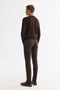 Men's Brown Crew Neck Anti-Pilling Knitwear Regular Fit Sweater E005000 - 4