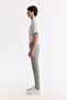 Men's Light Khaki Classic Waist Soft Touch Cotton Slim Fit Trousers B003038 - 3