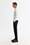 Men's Ecru Bicycle Double Collar Textured Cotton Knitwear Regular Fit Sweater A42Y5190 - 3