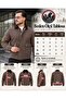 Men's Brown Premium Cashmere Coat – Contrast Velvet Collar, Zipper and Snap Detailing - 3