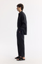 Men's Black Elastic Waist Lace-Up Soft Touch Trousers A51Y3031 - 2