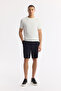 Men's Ecru Crew Neck Viscose Blend Knitwear Regular Fit T-Shirt B005119 - 3