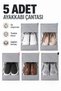 5 Pcs Shoe Storage Bag with Window, Cloth Pouch, Travel Organizer, Shoe Organizer