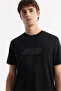 Men's Black Crew Neck Printed Rayon Soft Touch Regular Fit T-Shirt A51Y1031 - 2