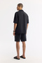 Men's Black Polo Collar Soft Touch Short Sleeve Comfort Fit Shirt A51Y2140 - 4