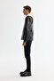 Men's Black Classic Collar Pocket Leather Look Comfort Fit Coat A42Y6024 - 5