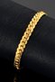 Ezme Hasır Model Flat Snake Gold Yellow Women's Men's Steel Bracelet Imprint Scb19Y - 9
