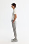 Men's Gray Elastic Waist Lace-Up Soft Touch Regular Fit Sweatpants A42Y3417 - 2