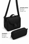 Water Resistant First School Bag Set of 3 Unisex Children's Primary School Bag 8010 Black - 7