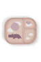 - Happy Clouds - Non-Slip Divided Plate - Pink