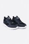 Navy Blue Breathable Fabric Nylon Sole Lace-Up Sneaker