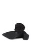 Women's Black Suede Zippered Thick Heeled Boots - 7