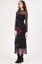 Floral Print Tulle Transition Midi Dress - 3