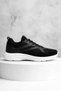 Black and White Breathable Fabric Faylon Sole Lace-Up Sneaker