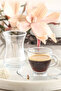 Sohbet Glass Cup Set 18 Pieces (6 Tea Cups, 6 Tea Saucers, 6 Glasses) - 2