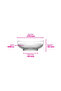 Tokyo Glass Salad Bowl Set of 2 Medium Size 880 ml Round (Presentation Bowl, Preparation Bowl) - 8