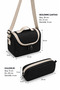 8010 Beige Black Primary School Bag Set of 3 Unisex Children's Primary School Backpack - 7