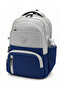 Grey-Navy Blue First School Bag Lunch and Pen Holder 3-Piece Set Unisex Children's Primary School Backpack 8010 - 5