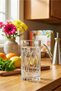 Wave Glass Soft Drink Glass Set of 6 390 ml (Large Water/Cold Coffee/Cocktail Glass) - 2