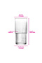Helen Glass Soft Drink Glass Set of 6 400 ml (Large Water/Cocktail/Iced Coffee Glass) - 7