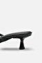 Mi̇a Women's Short Heeled Slippers with Bow on the Front and Transparent Side A006-K2611 - 8