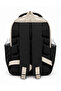 Powder-Black First School Bag, Lunch and Pen Holder 3-Piece Set Unisex Children's Primary School Backpack 8010 Beige - 6