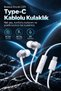 Encok CZ11 Type-C Mikrofonlu Kulaklık-Beyaz - 8