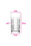 Brit Cam Soft Drink Glass Set of 4 356 ml (Cocktail/Cold Coffee/Smoothie/Milkshake Glass) - 6