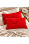 Red Cotton Fabric Cover Pillowcase (2 Pcs) 50 X 70 cm - 6