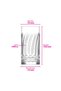 Wave Glass Soft Drink Glass Set of 6 390 ml (Large Water/Cold Coffee/Cocktail Glass) - 5