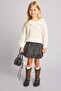 Scalloped Detailed Crew Neck Hair Knit Sweater Baby Girl I7483A526Au - 2