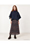 Denim Wide Shirt Collar 3/4 Sleeve Jacket