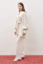 Jacquard Satin Shirt Vanilla - 3